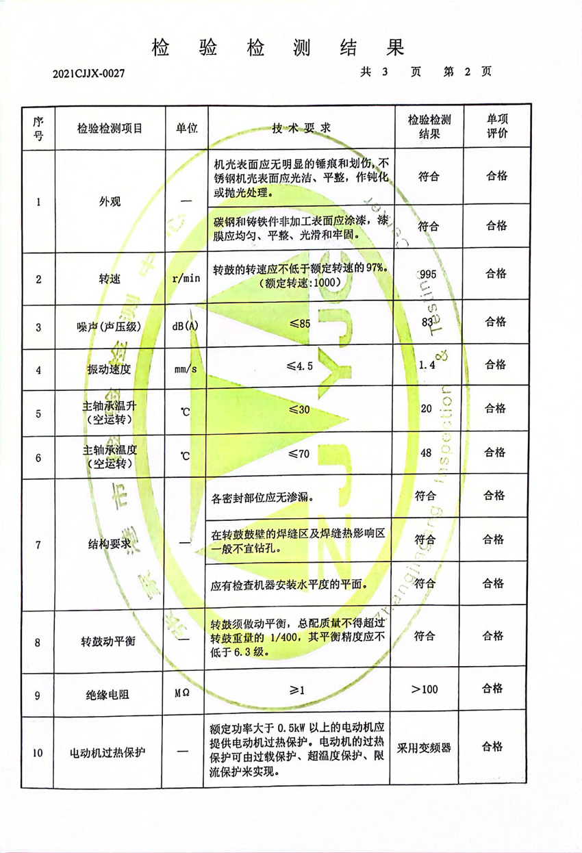 检验检测报告