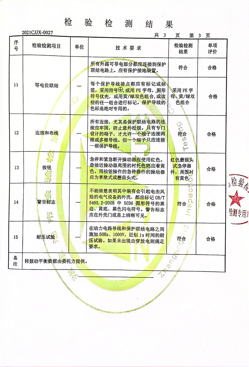 检验检测报告